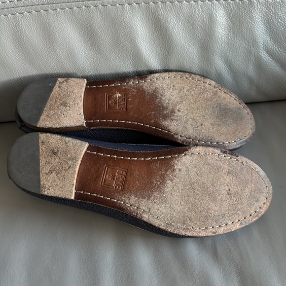 Frye Blue leather Ballet Flats Shoes size 7 - Picture 6 of 6